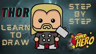 How to Draw Thor Step by Step - Avenger Infinity War - Thor Drawing Tutorial