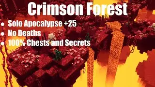Minecraft Dungeons - Crimson Forest (Solo Apocalypse +25, No Deaths)