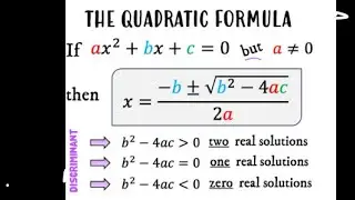 #Quadratic Equation