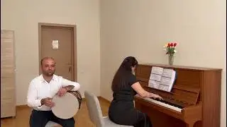 “İki qəlbin dastanı baletindən qızların rəqsi” - Arif Məlikov.  Daanov Ənvər, Kobarova Mədinə
