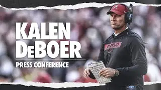 Watch Coach DeBoer's Postgame Press Conference from Alabama's matchup against LSU.