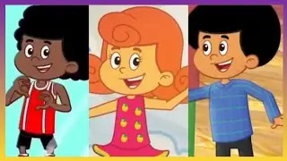 tr&ecirc;s palavrinhas nursery rhymes cartoon 