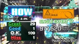 [DDR WORLD] &Delta;MAX [SINGLE EXPERT 17] FLARE IX