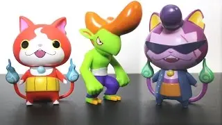 Yo-Kai Watch - Jibanyan, Roughraff and Baddinyan Figure Review