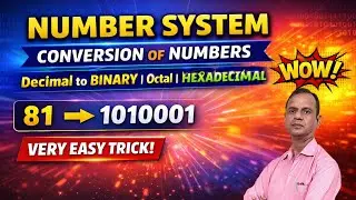 Number System Conversion in Hindi | Decimal to Binary, Octal, Hexadecimal | One Shot Video