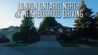 London Ontario Canada Driving 4K | Beautiful Houses | 4K travel videos