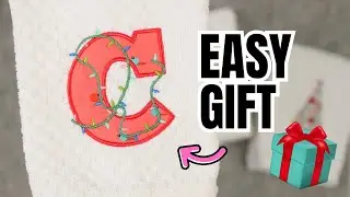 Cute Embroidered Christmas Towels 🎁 DIY Gift Idea