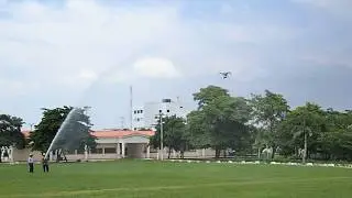 Skyranger over HEAVY RAIN simulation