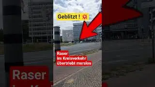 Raser im Kreisverkehr &uuml;bertriebt marslos