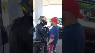 Angry Trucker Fights Biker For No Reason