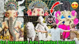 Sri Saraswati Arts Mumbai Ganpati Making 2024 Ep4 | Special Mumbai Ganesh Making 2024 | Nagole Hyd