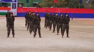Official induction of Megh Shakti, the first women commando warriors at Mawiong on Jan 14