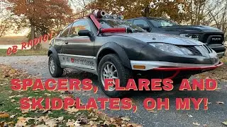 Installing fender flares, wheel spacers and more on the Sunfire for the Gobbler event