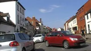 Driving On Lower Road, Bridge Street, Bye Street & The Homend A438, Ledbury, Herefordshire, England