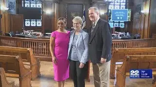 City leaders honor Rich Tettemer and Ciara Speller for journalism excellence and service