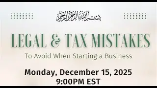 Legal & Tax Mistakes To Avoid When Starting a Business