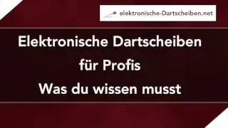 Elektronische Dartscheibe f&uuml;r Profis / Turnier