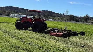 Mowing the Valley Center Rodeo field