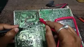 Eht section short checking process in crt colour TV. #electronic_4m