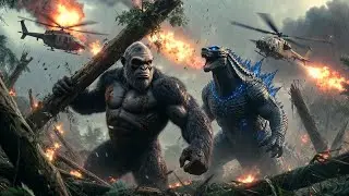 Godzilla & King Kong vs The Army | TITANS UNCHAINED (Full Cinematic Movie)