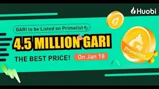 Huobi prime list gari token sale ! how to participate in primelist sale - hindi