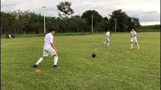 Warming up in Pereira. International Student exchange program players during warm up.