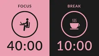40/10 Pomodoro Timer | No Music 🔔 Bell Only | Study With Me for Deep Focus 🍅
