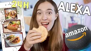 24 HORAS comiendo lo que decide ALEXA la INTELIGENCIA ARTIFICIAL| Atrapatusueño