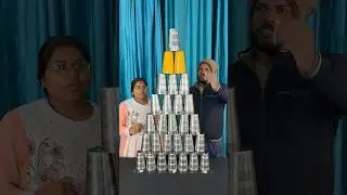 Steel glass pyramid game challenge collect new ideas #shorts