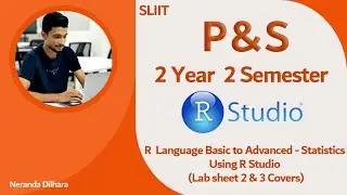 R Language using R Studio - Statistics ( Basic to Advanced )