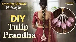 Diy Tulip Parandha #handmade #diy #tranding #diycrafts 