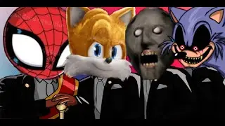 Spider Men & Tail's & Granny & Sonic EXE   Meme Coffin Dance COVER