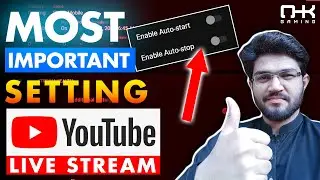 Most Important Setting for YouTube Live Stream | Auto Start | Auto Stop | Stream Key | Low Letency
