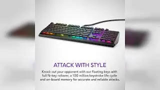 Review: Alienware Low-Profile RGB Gaming Keyboard AW510K, AlienFx Per Key RGB LED Color Backli...