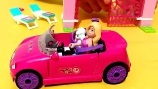 Barbie Lego Toys. Mega bloks barbie doll car for girls. Video from KIDS TOYS CHANNEL