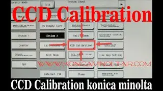 CCD Calibration konica minolta