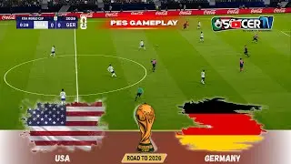 USA vs Germany | World Cup 2026 Simulation | PES 2021 (PC) Gameplay | Dream Match / Imaginary Match