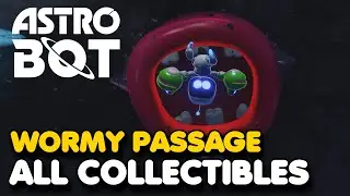 Astro Bot - Wormy Passage 100% Walkthrough (All Bots & Puzzle Pieces)