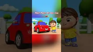 Peep Peep! My Red Car 🚗✨ | GoogooGangzz Shorts #kidssongs #animatedsongsforkids #indiankidssongs