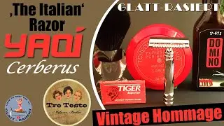 YAQI CERBERUS ║ Tre Teste Hommage - Italian Razor / Rasierhobel / Nassrasur // GLATT - RASIERT