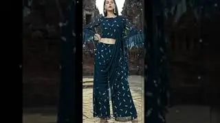 new plazo sute attach dupatta