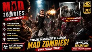 MENCOBA GAME MAD ZOMBIES | GAME ZOMBIE ANDROID OFFLINE