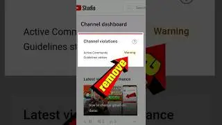 how to remove youtube community guidelines strike warning