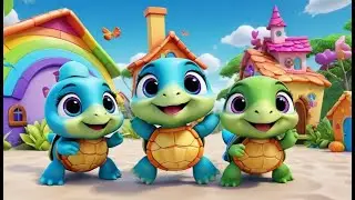 Three Baby Turtles Say A B C | Learn Alphabet with Turtle Song | ABC Song for Kids