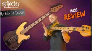Schecter Model T4 Exotic Bass Review & Demo | Featuring “Donna Lee”