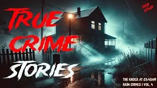 Red Hour: Vol. 4 | Disturbing True Crime Sleep Stories | Rain Ambience + Voice Only (Black Screen)