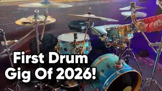 I got to play the drums for my mom and daughter! 