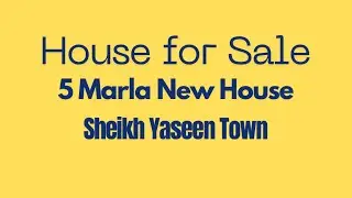 5 Marla New House For Sale | Sheikh Yaseen Town Peshawar