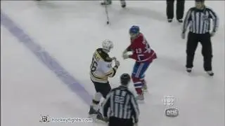 David Krejci vs Michael Cammalleri Dec 16, 2010