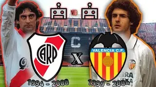 Bot VS Bot - River Plate 94/00 X Valencia CF 99/04 - Dificuldade Top Player | PES Classic Laziale DE